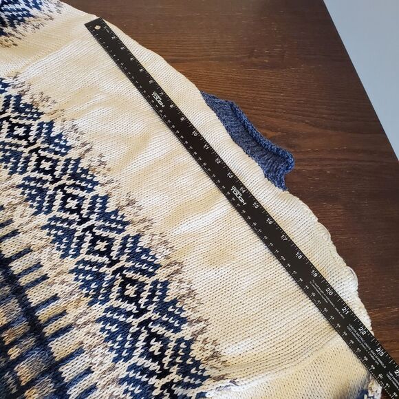 Vtg 90s Era Cable Knit Chenille Crewneck PomPom Sweater Women's S/M Collectible - Picture 3 of 15